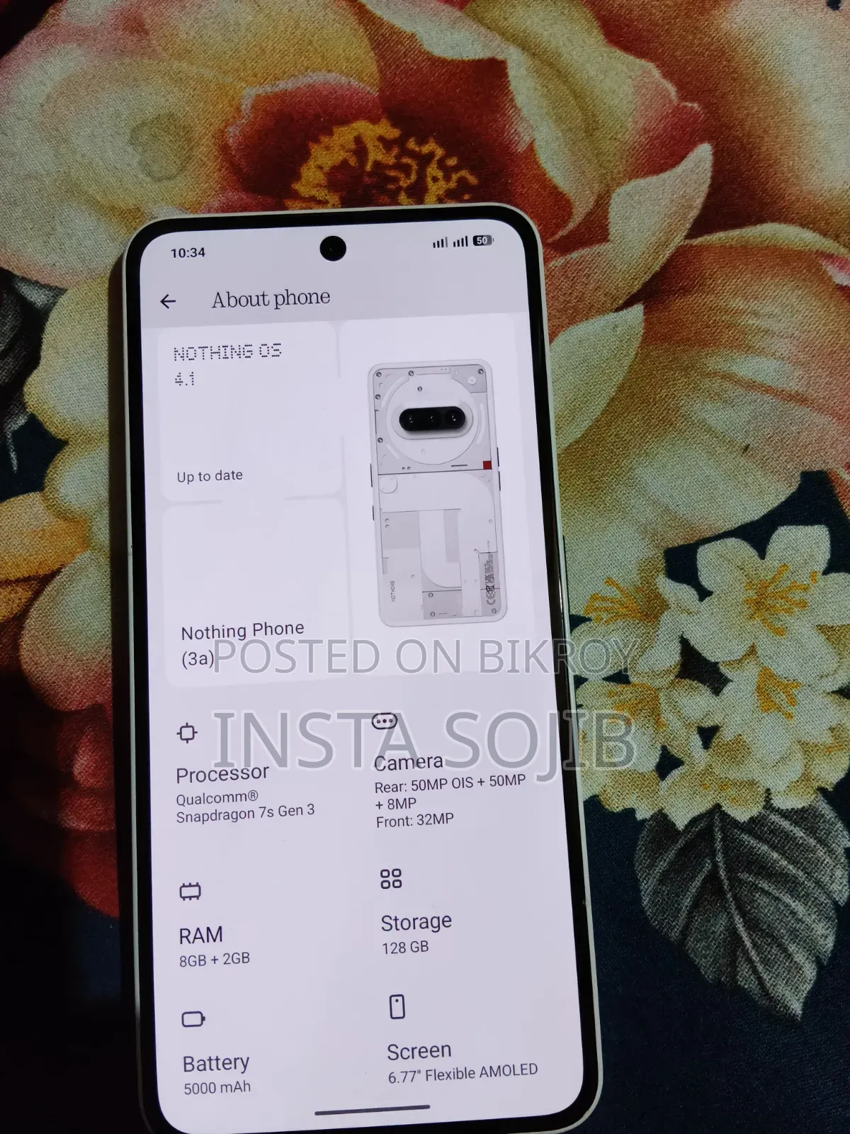 Nothing Phone 3a 128 GB Orange