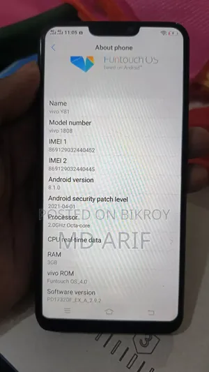 Vivo Y81 32 GB Black