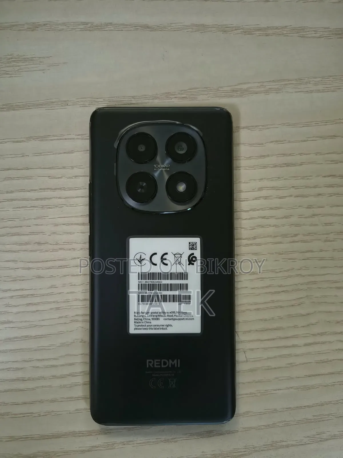 Xiaomi Redmi Note 15 128 GB Black