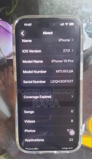 Apple iPhone 15 Pro 128 GB Gray