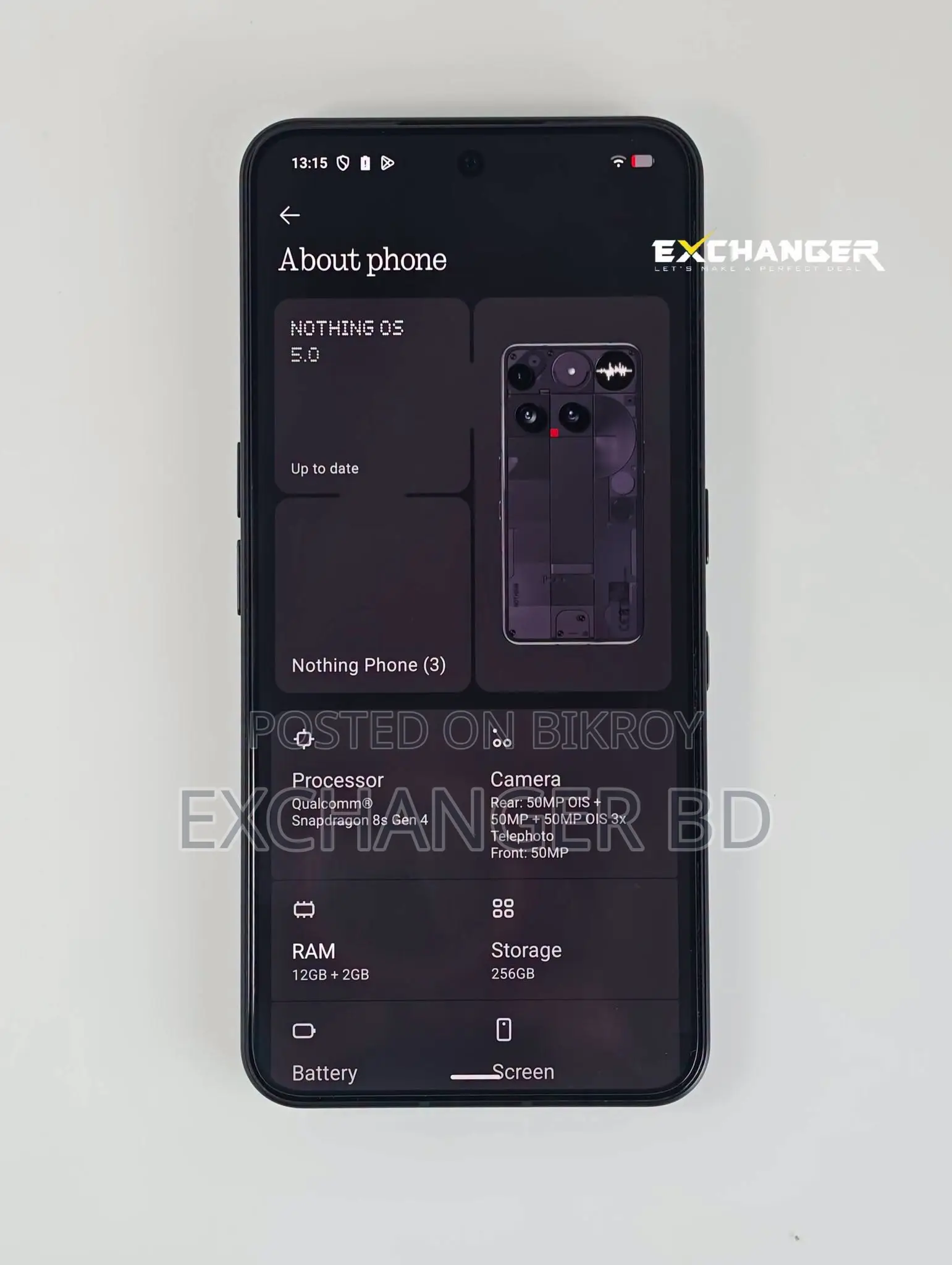 New Nothing Phone 3 256 GB Black