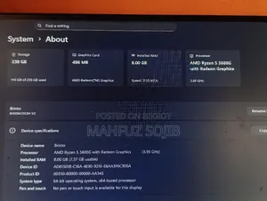 Desktop Computer Gigabyte 8GB AMD Ryzen 5 SSD 256GB