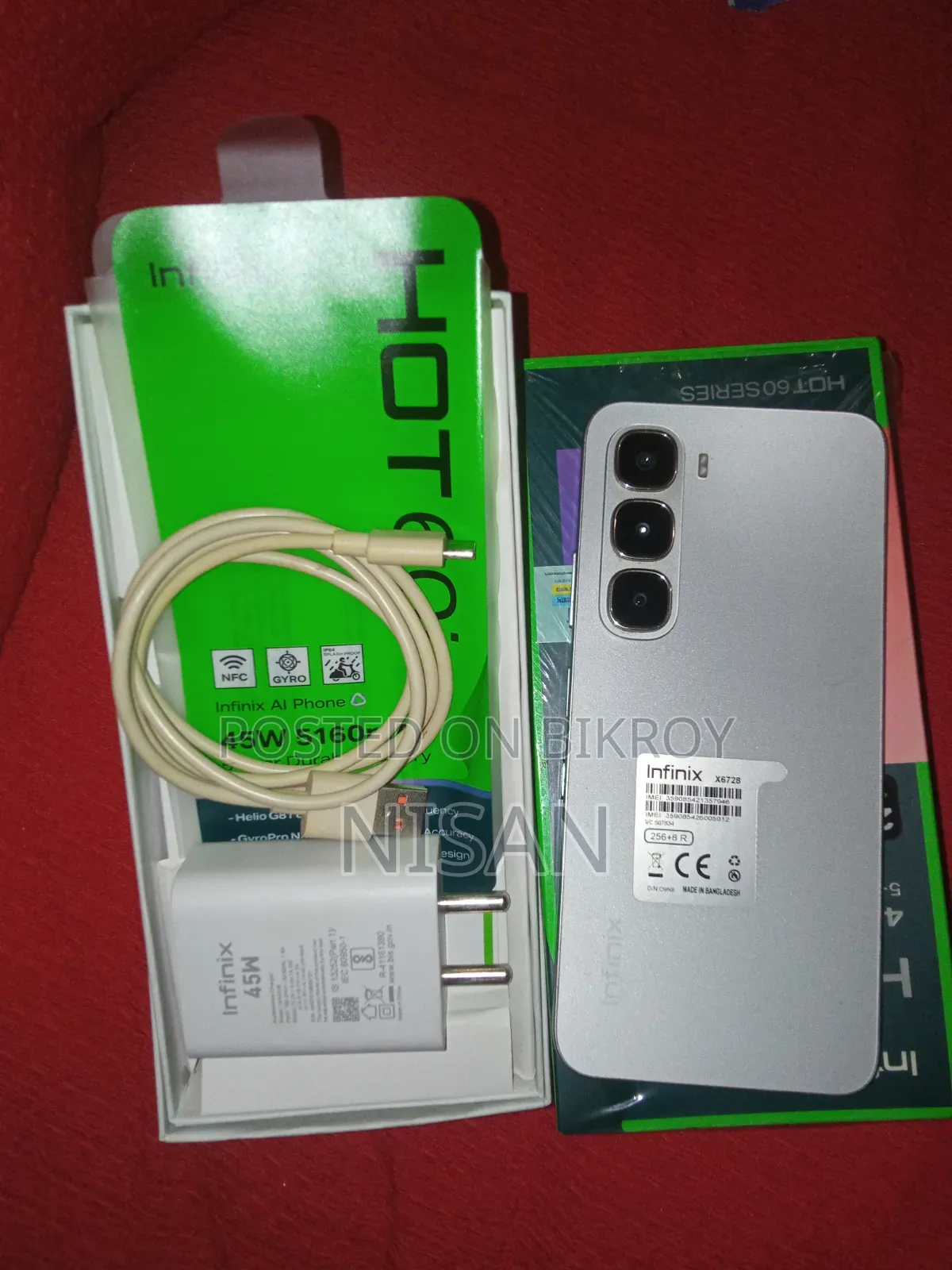 Infinix Hot 60i 256 GB White