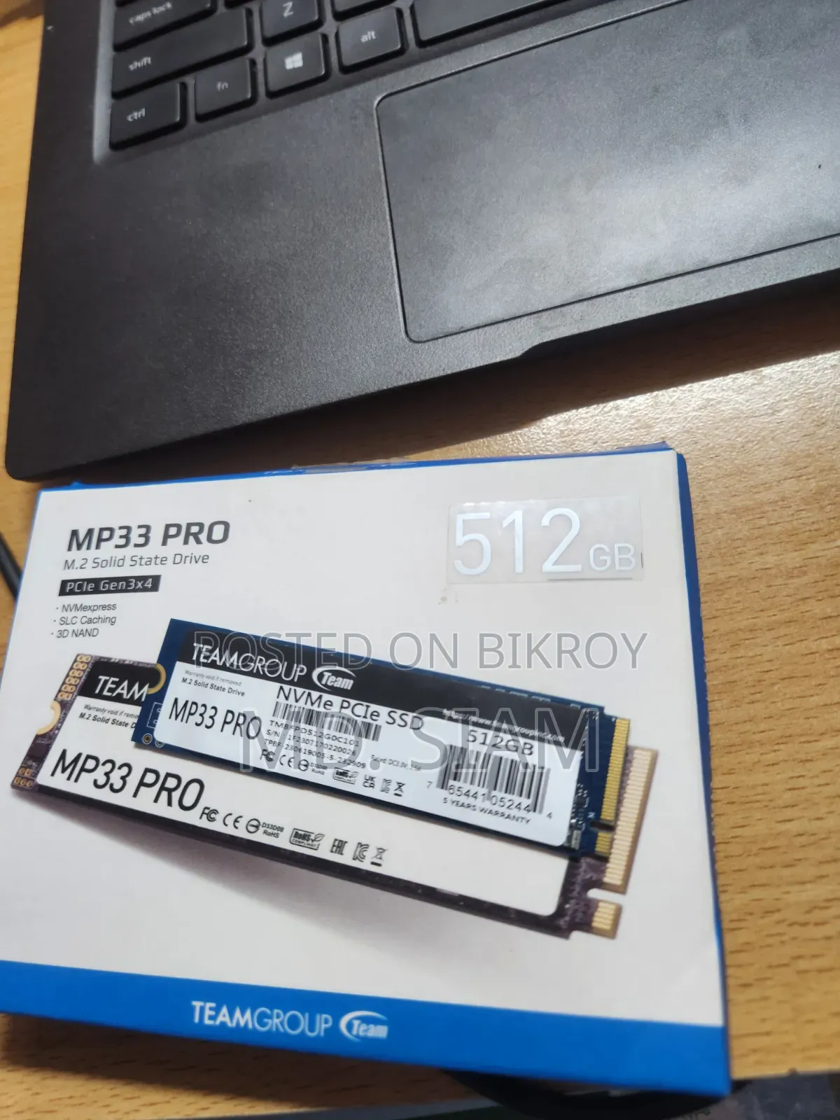 Teamgroup MP33 Pro 512GB NVMe M.2 SSD (2 Years Official Warranty)