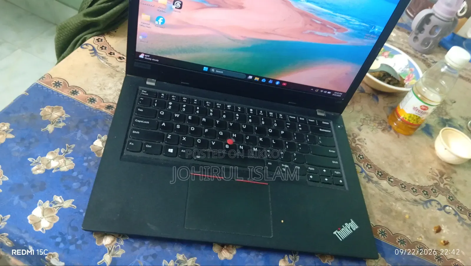 Laptop Lenovo ThinkPad L490 8GB Intel Core i5 SSD 256GB