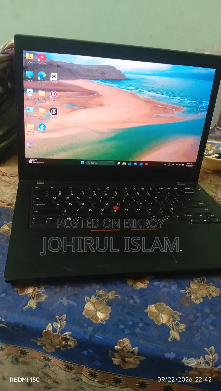 Laptop Lenovo ThinkPad L490 8GB Intel Core i5 SSD 256GB