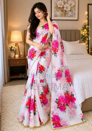 Georgette Saree with Blouse Piece