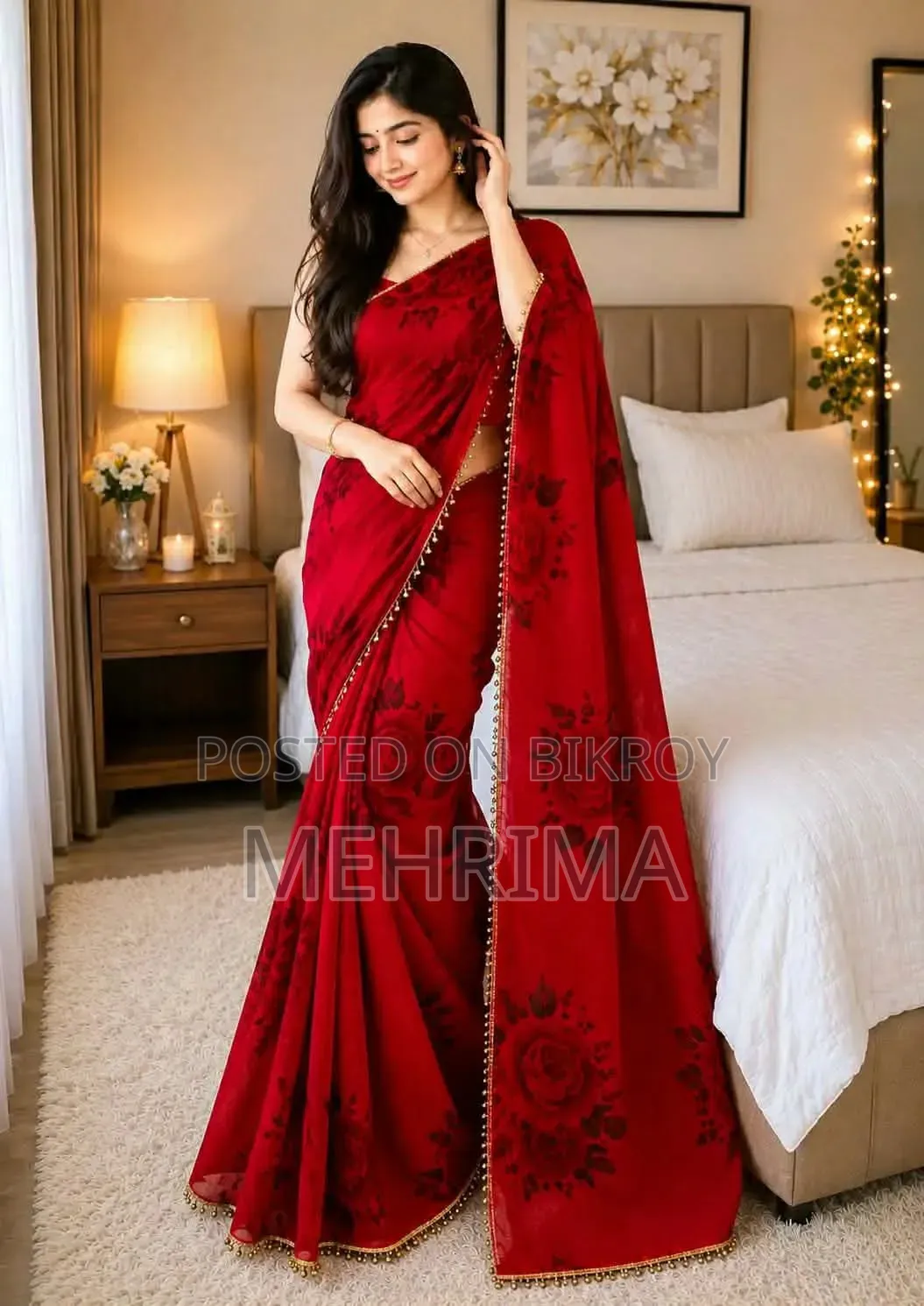 Georgette Saree with Blouse Piece