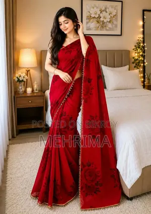 Georgette Saree with Blouse Piece