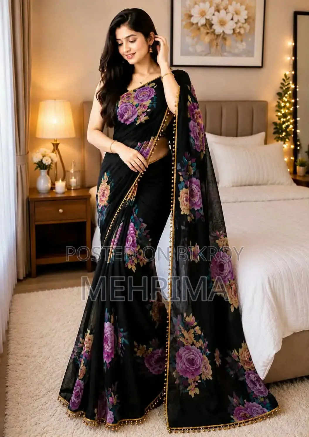 Georgette Saree with Blouse Piece