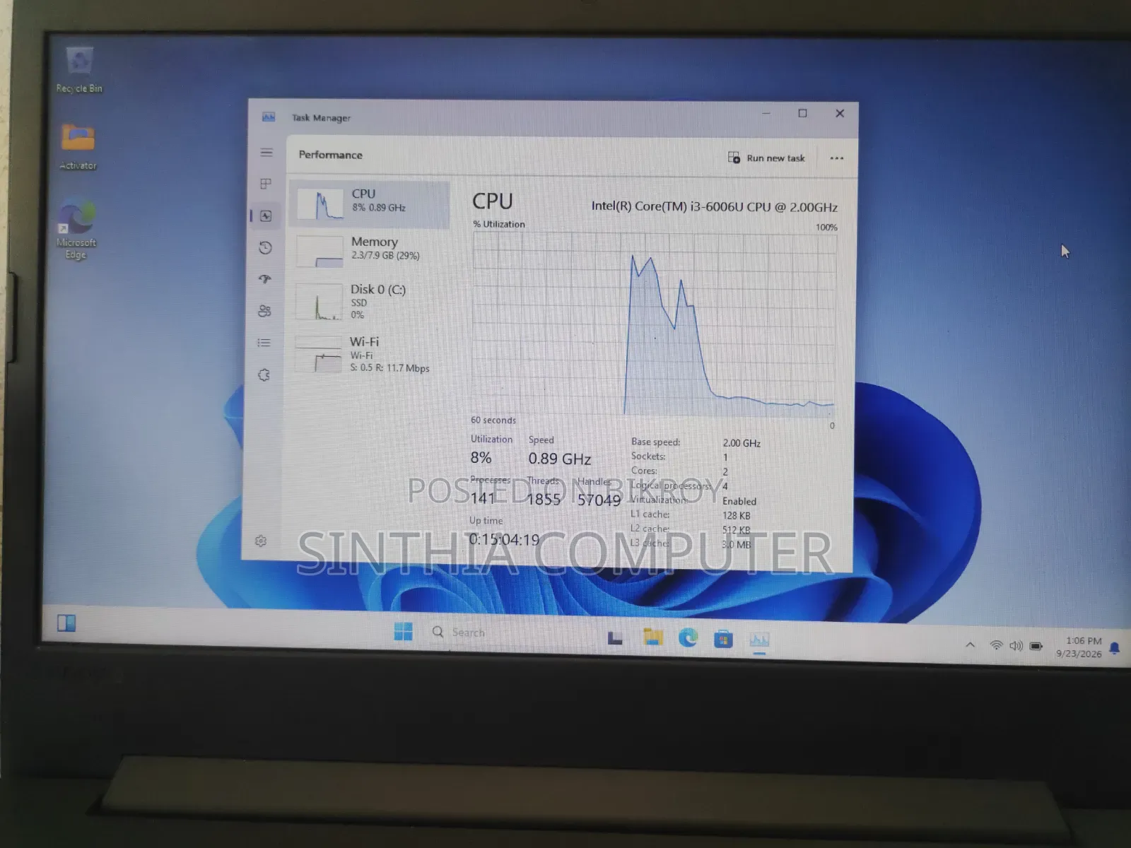 Laptop Lenovo IdeaPad 130 8GB Intel Core i3 SSD 128GB