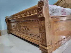 সেগুন কাঠের ফুল বক্স খাট