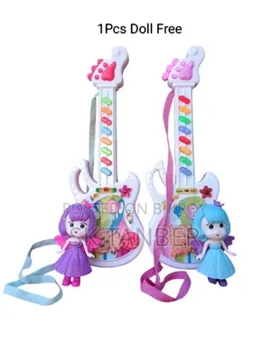 Musical Guitar Toy for Kids 1pcs With Free Doll