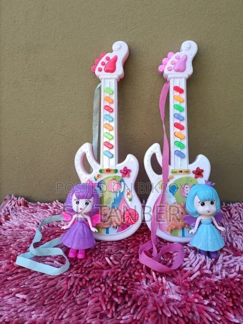 Musical Guitar Toy for Kids 1pcs With Free Doll