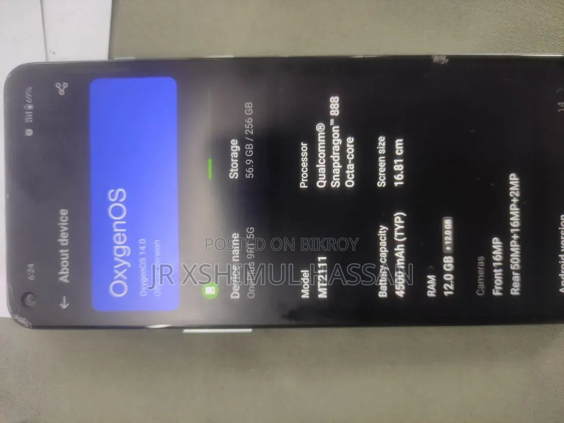 OnePlus 9RT 5G 256 GB Graphite