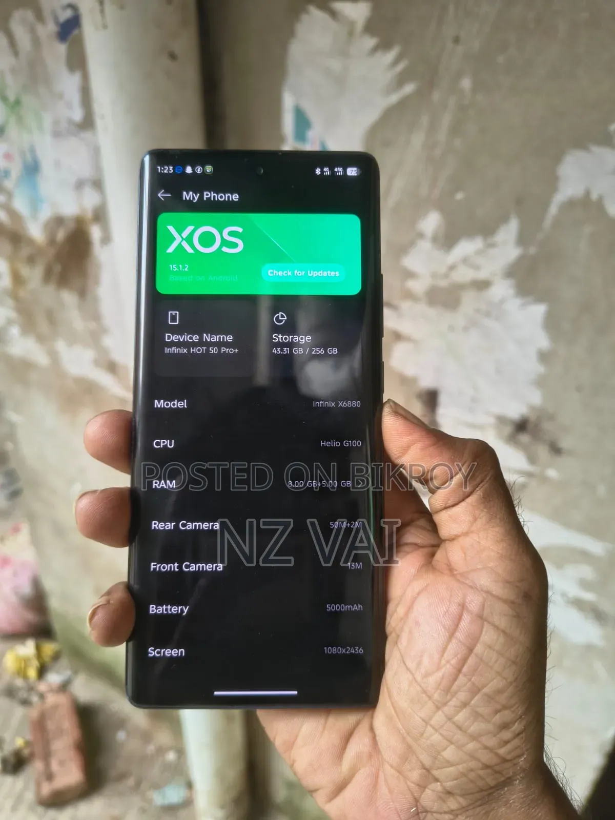 Infinix Hot 50 Pro+ 4G 256 GB Gray