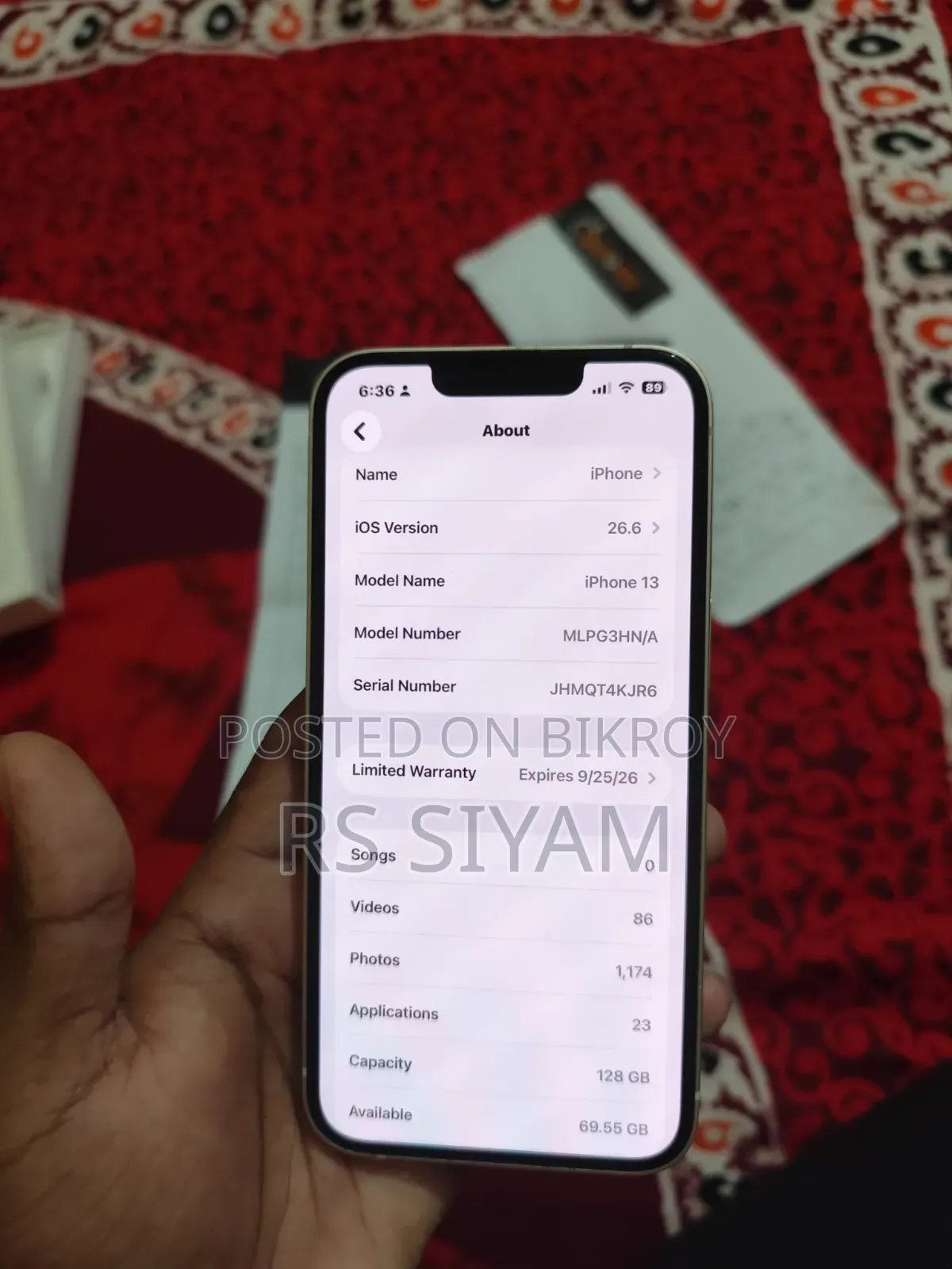 New Apple iPhone 13 128 GB White