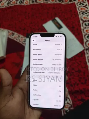 New Apple iPhone 13 128 GB White