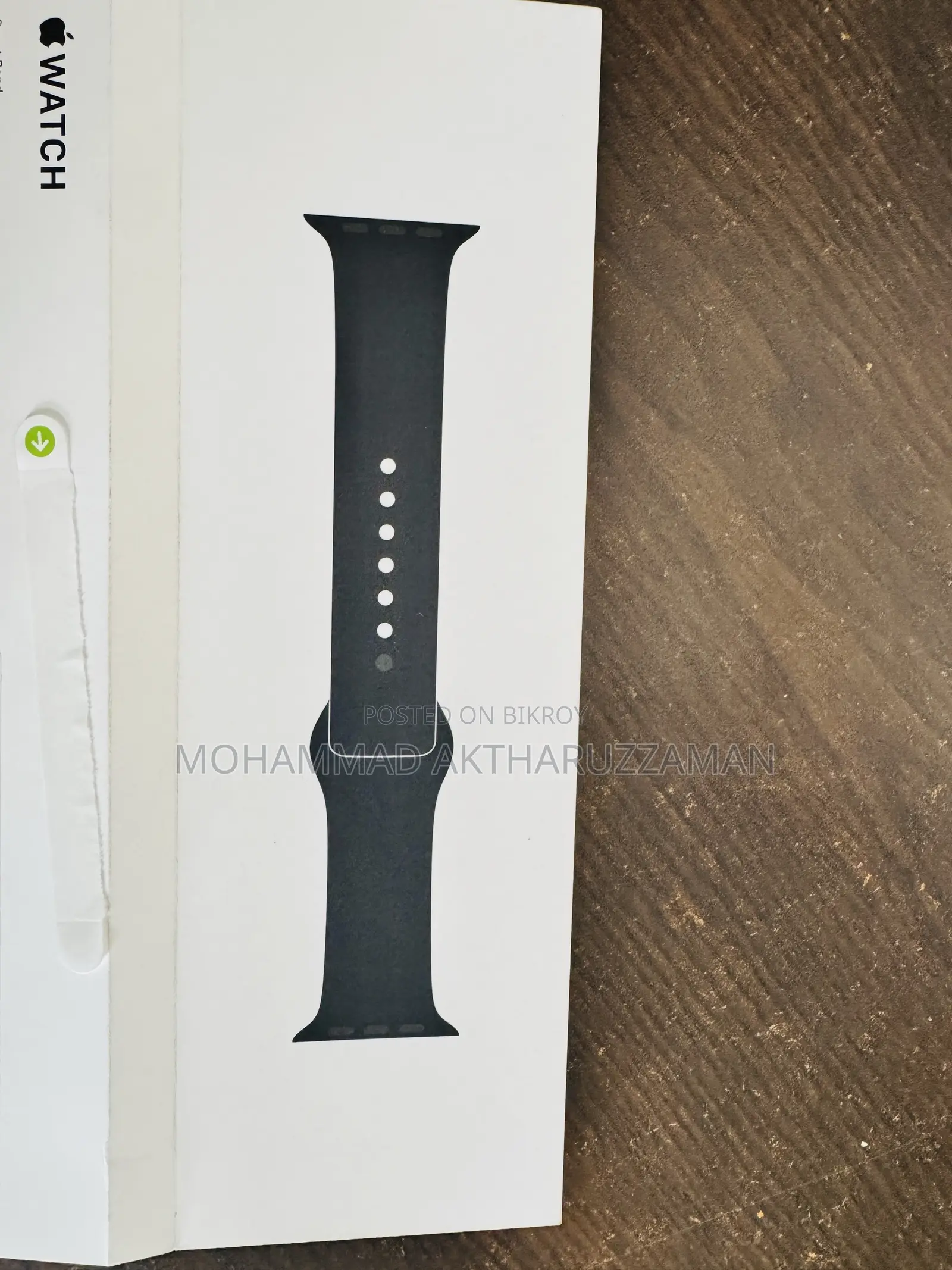 Brand New Apple Watch Rubber Sports Strap (Black Colour)