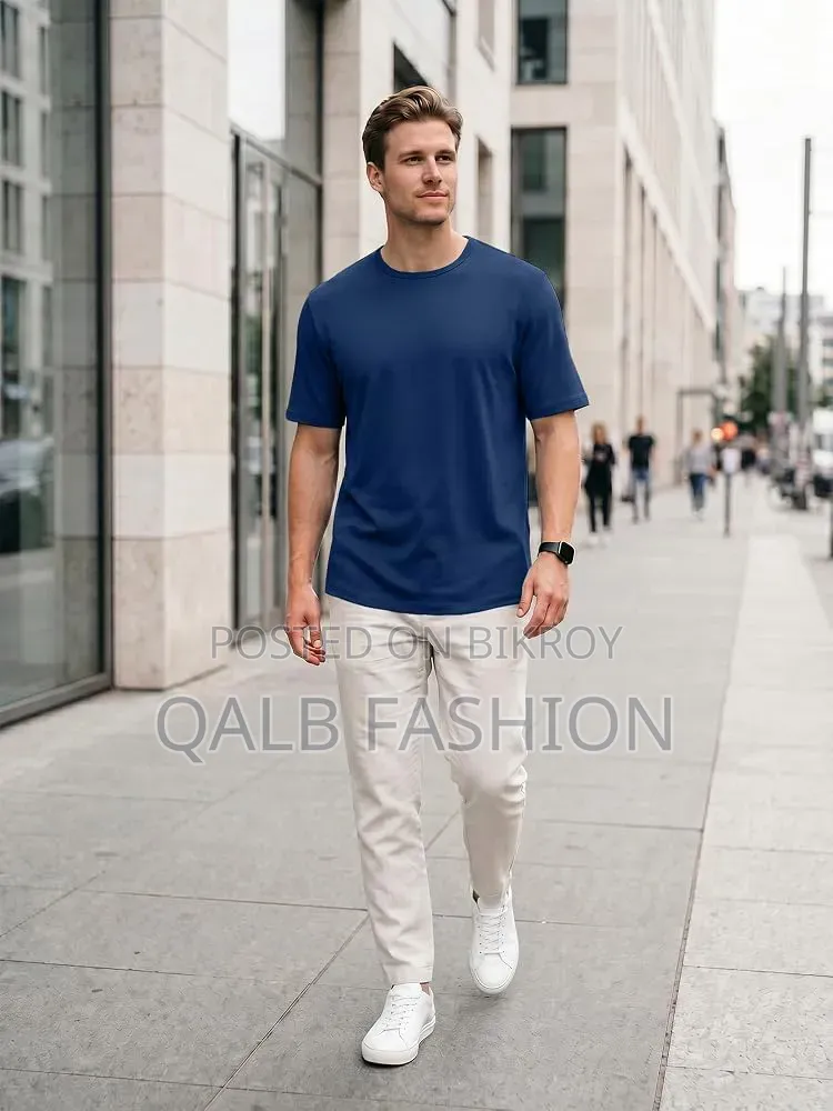 Men's Casual T Shirt Short Sleeve Cotton Blend T-Shirt S-5xl