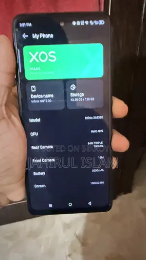 ইনফিনিক্স নোট ৩০ ১২৮ জিবি কালো