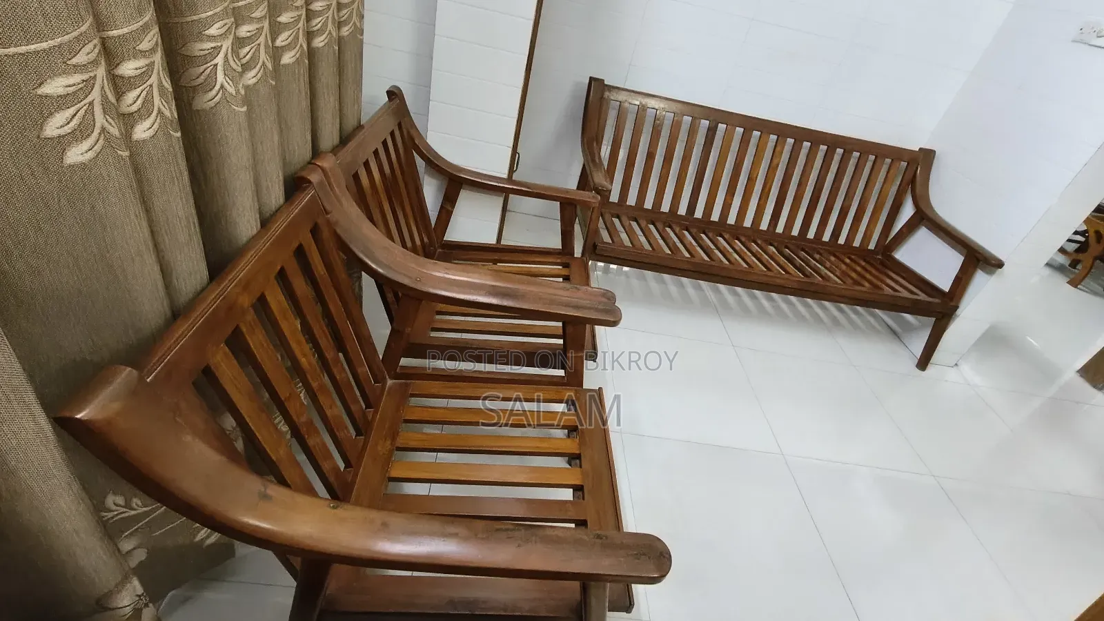 Full Segun Sofa Set (3+1+1) Tea Table