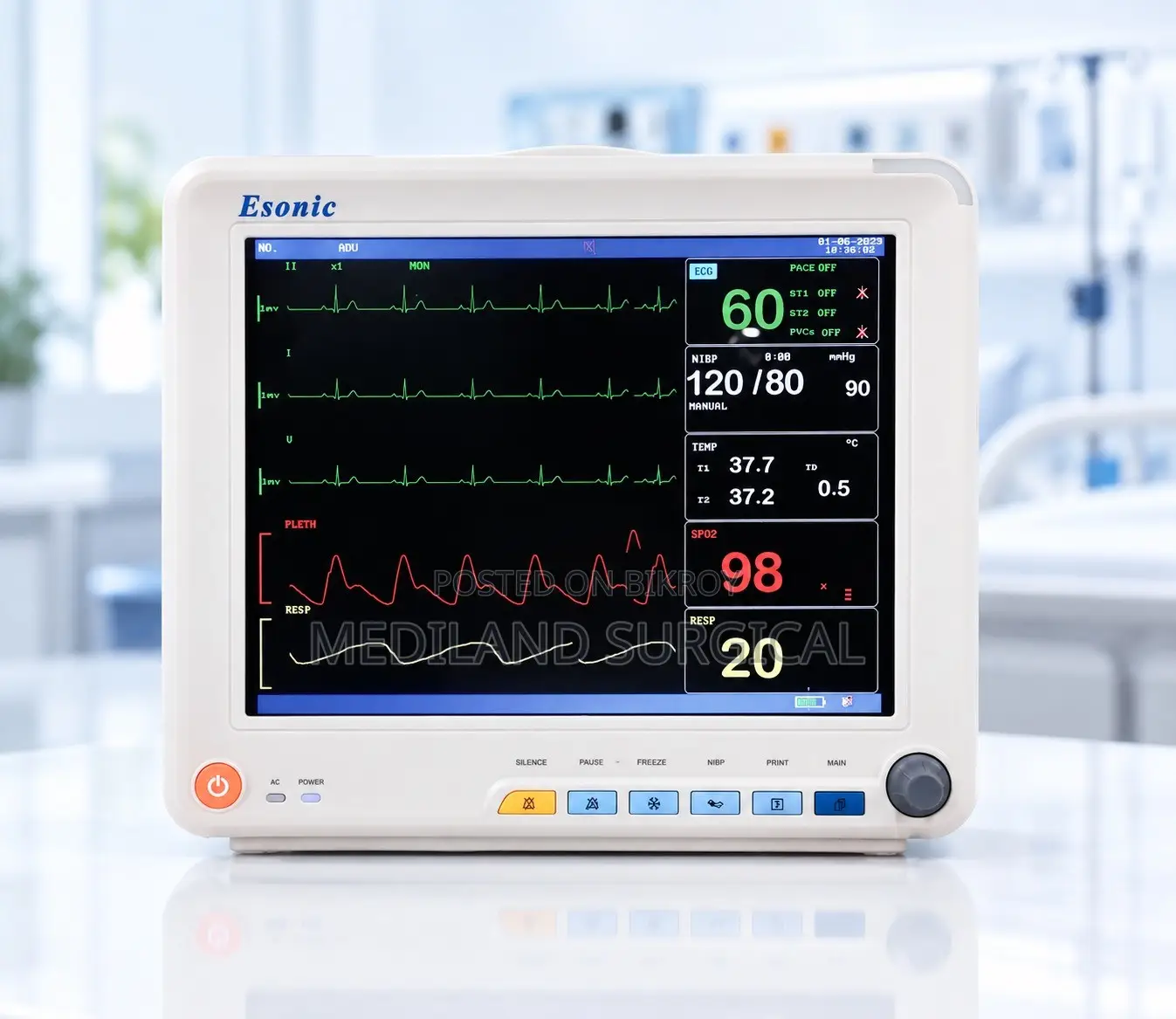 Esonic Multi Parameter Patient Monitor EMS-9000