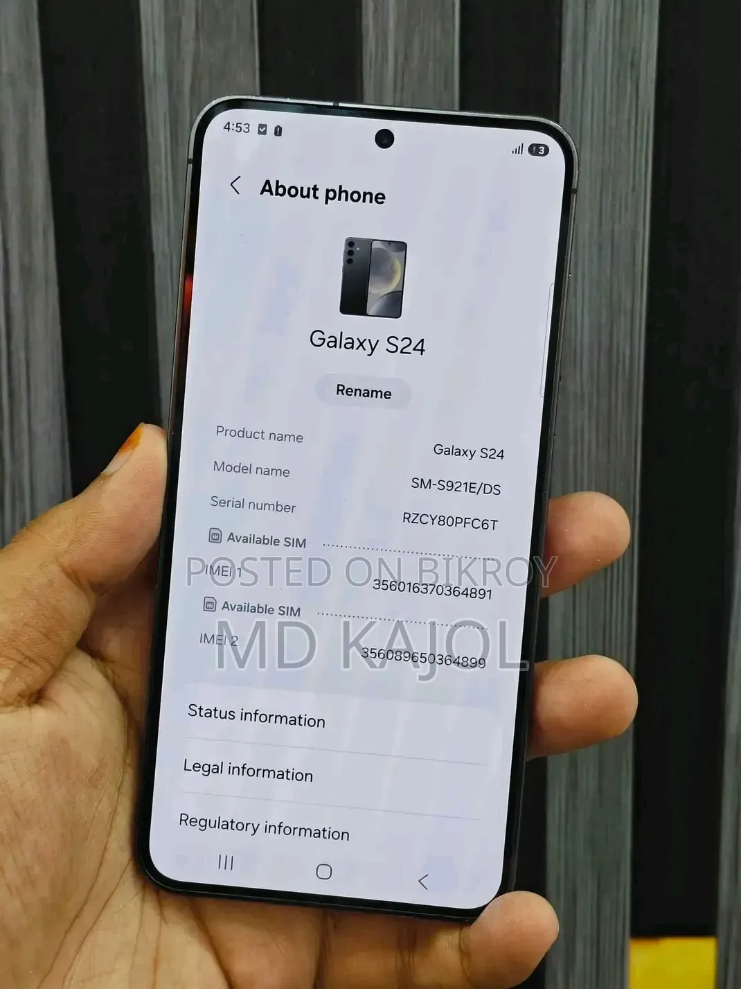Samsung Galaxy S24 256 GB Black