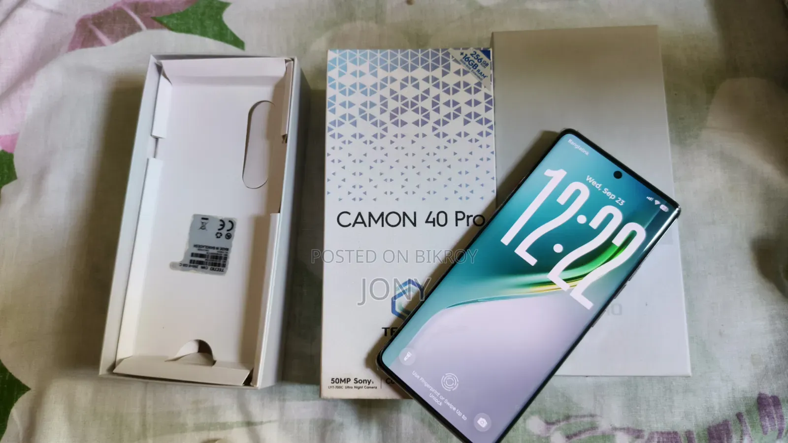 New Tecno Camon 40 Pro 4G 256 GB Blue