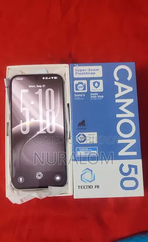 টেকনো ক্যামন ৫০ ২৫৬ জিবি হোয়াইট
