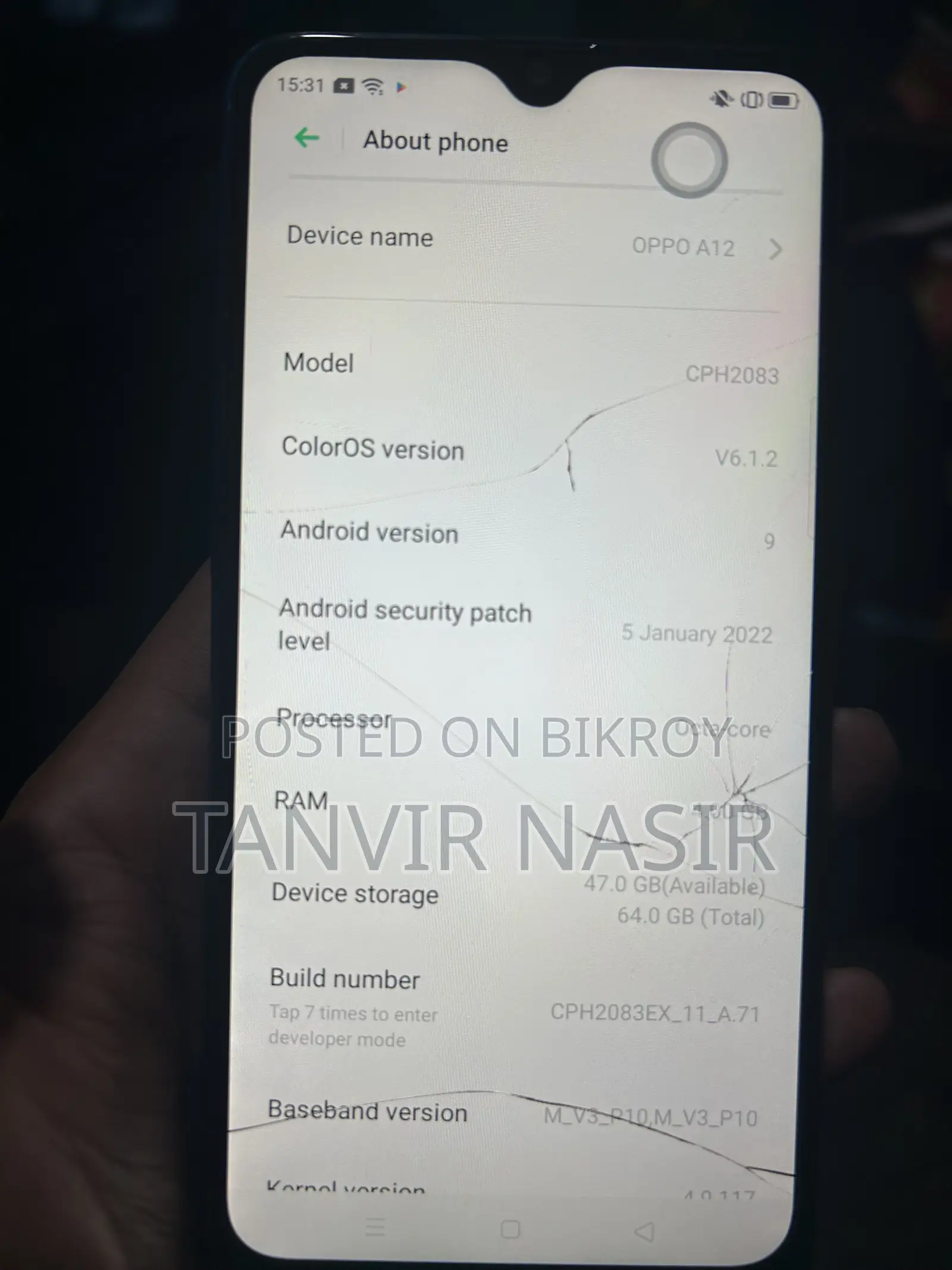 Oppo A12 64 GB Blue