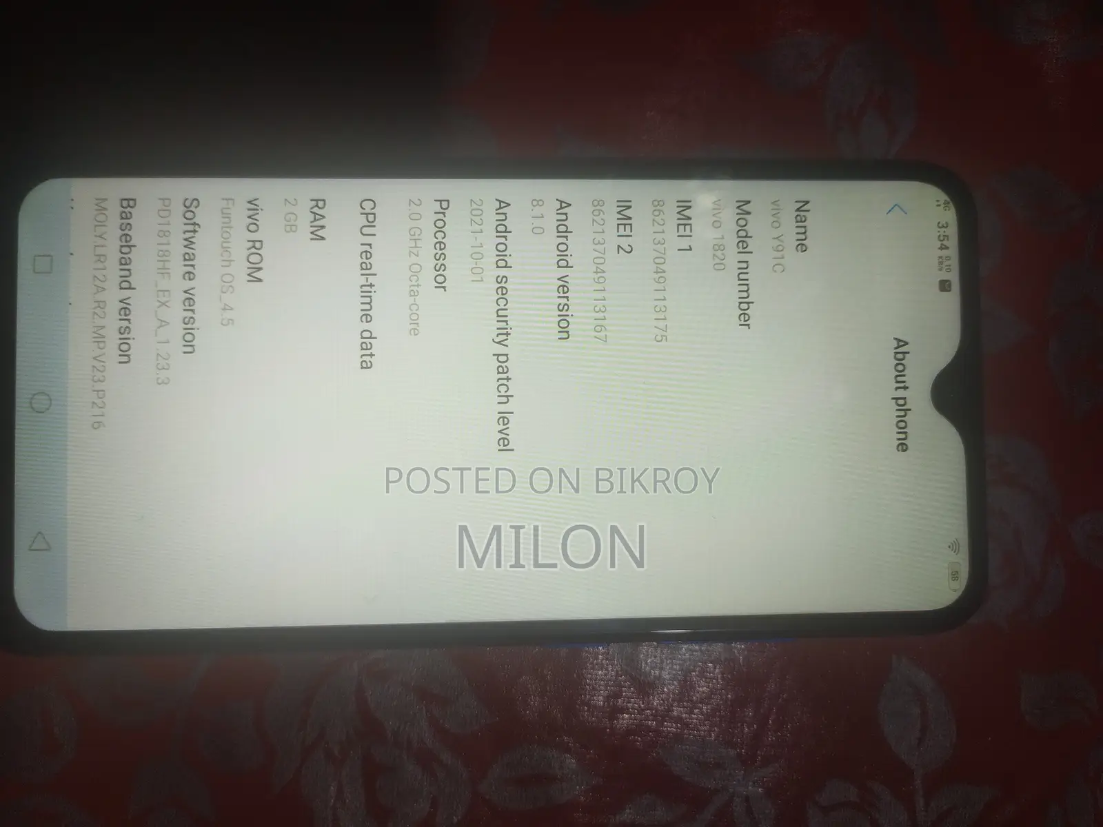 Vivo Y91c 32 GB Blue