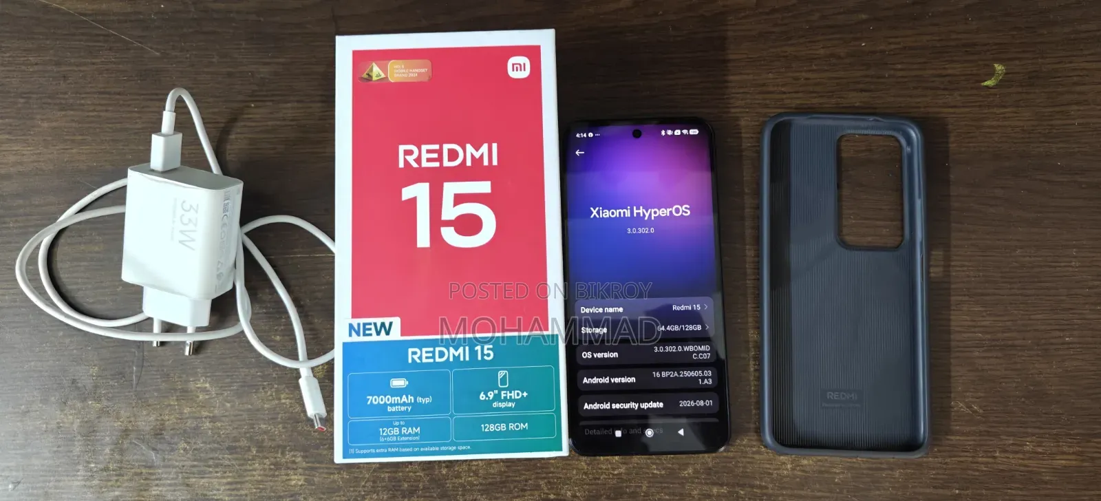 Xiaomi Redmi 15 128 GB Black
