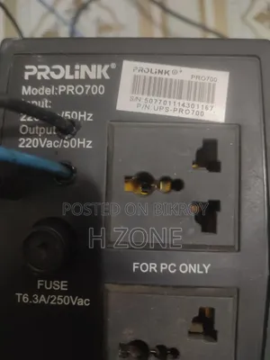 Prolink 650VA UPS 12v Battery Supported
