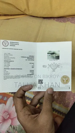 Diamond (0.33 Carat), IGI Certified