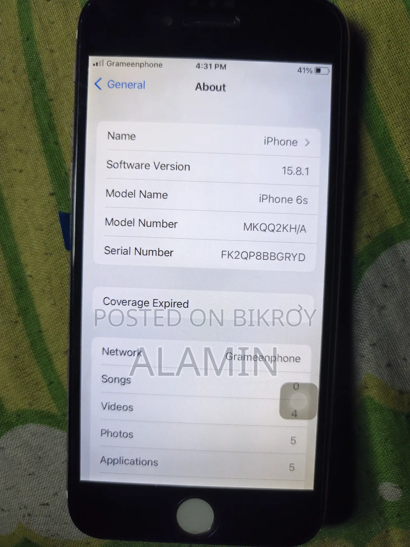 Apple iPhone 6s 64 GB Gray