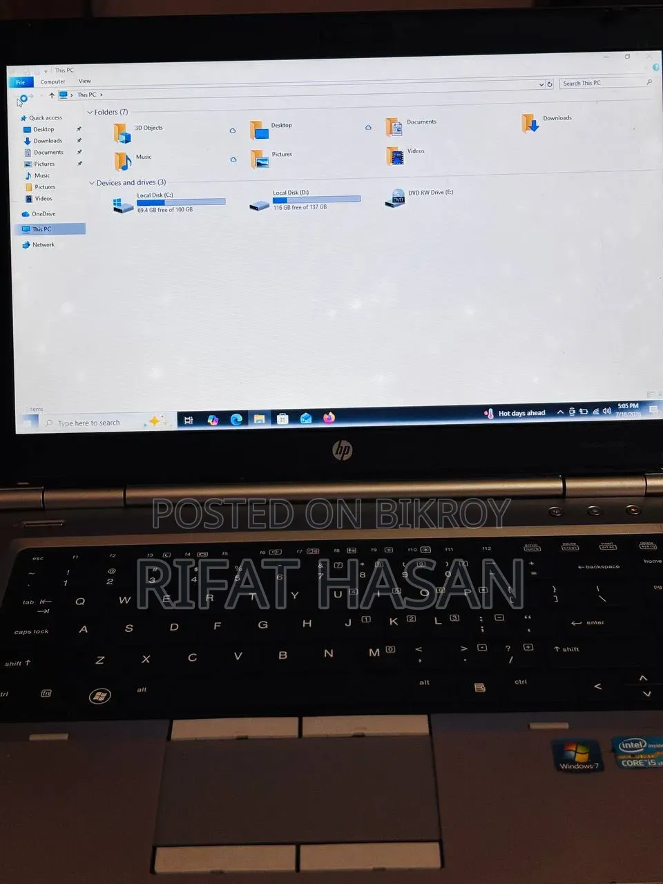 Laptop HP EliteBook 8470P 6GB Intel Core i5 SSD 256GB