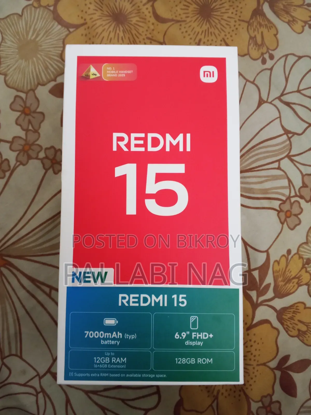 Xiaomi Redmi 15 128 GB Black