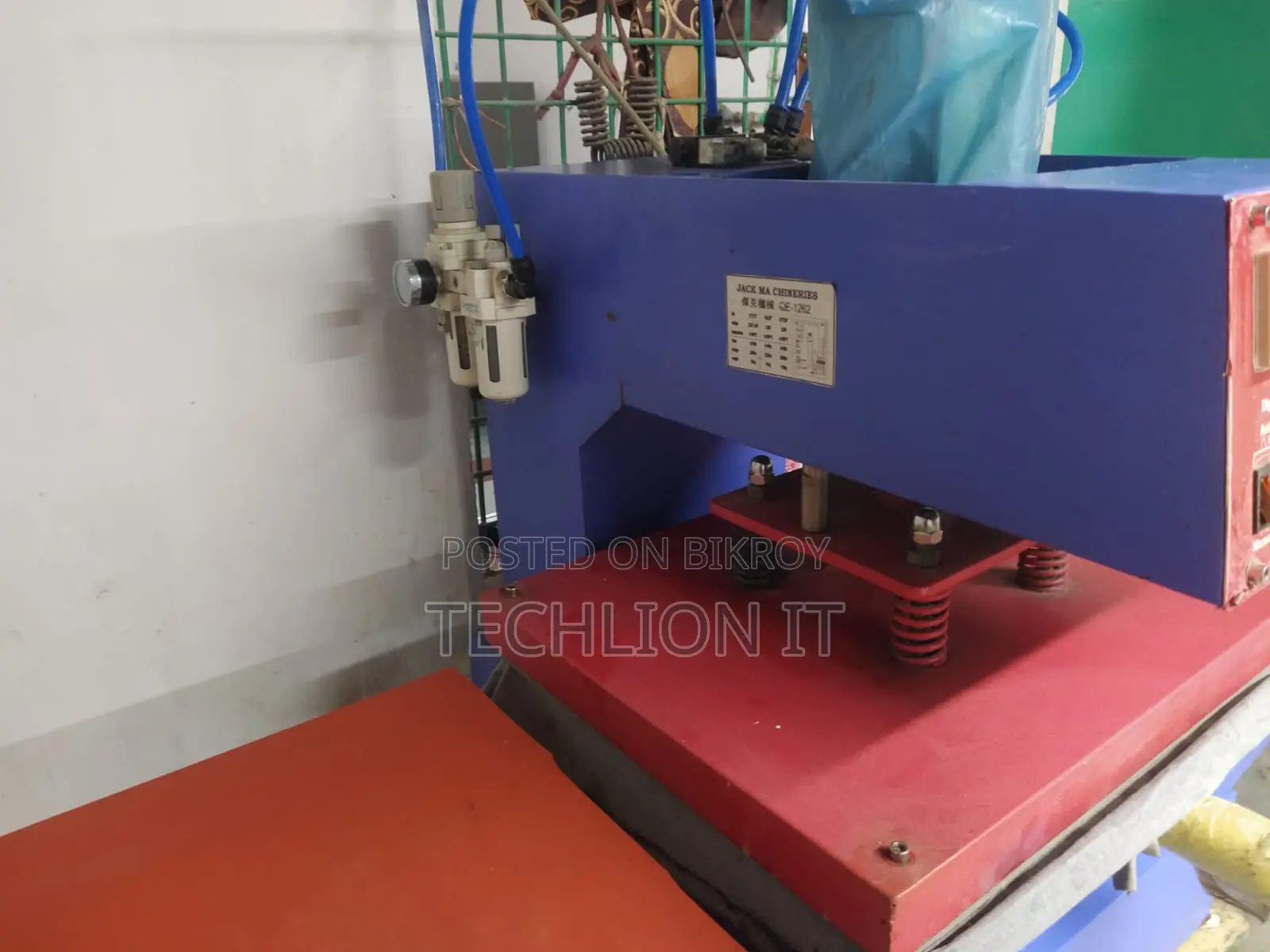 Hydraulic Auto Heat Press Machine With Compressor – For Sale