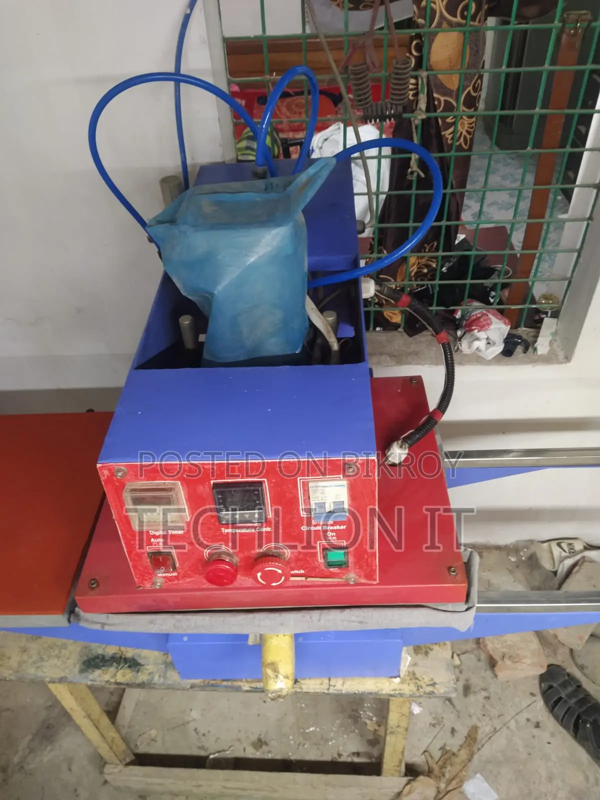 Hydraulic Auto Heat Press Machine With Compressor – For Sale