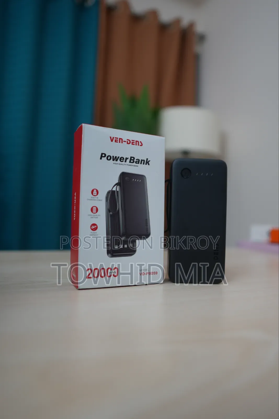 ভেন-ডেন্স ২০০০০এমএএইচ পাওয়ার ব্যাংক