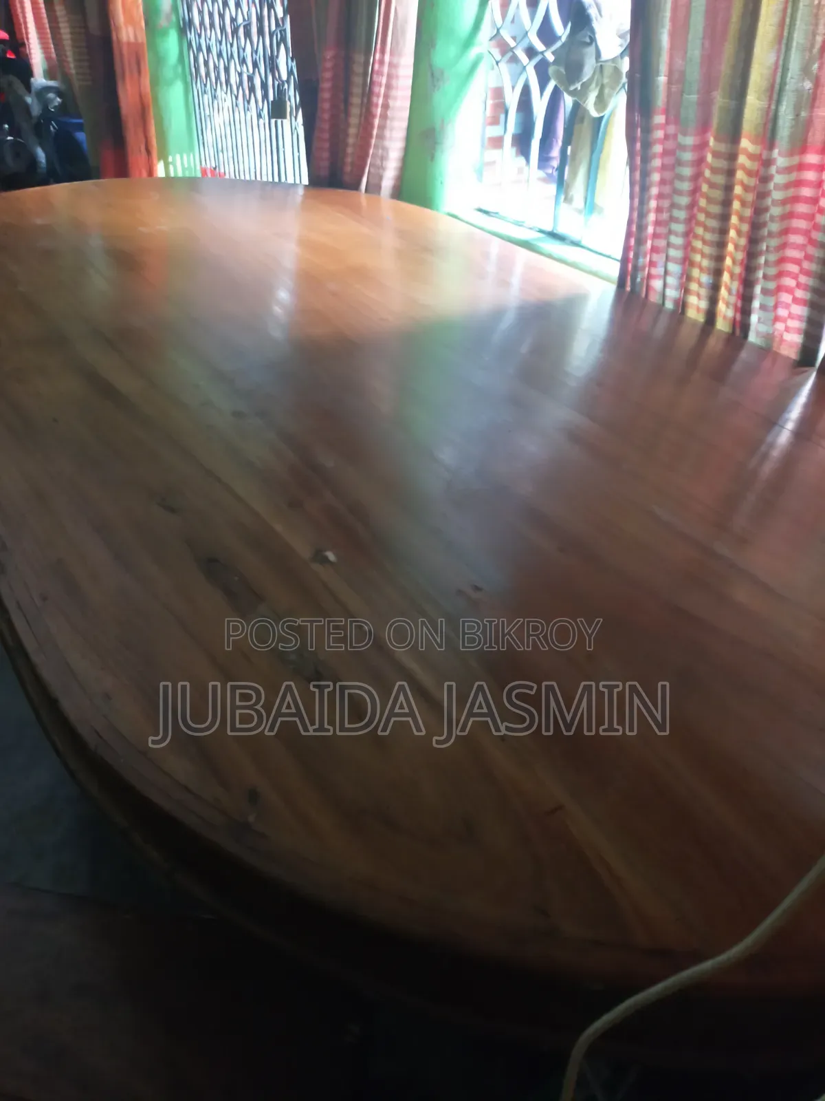 "Used Wooden Dining Table with 4 Chairs for Sale"