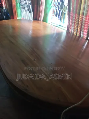 "Used Wooden Dining Table with 4 Chairs for Sale"