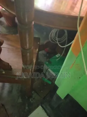 "Used Wooden Dining Table with 4 Chairs for Sale"