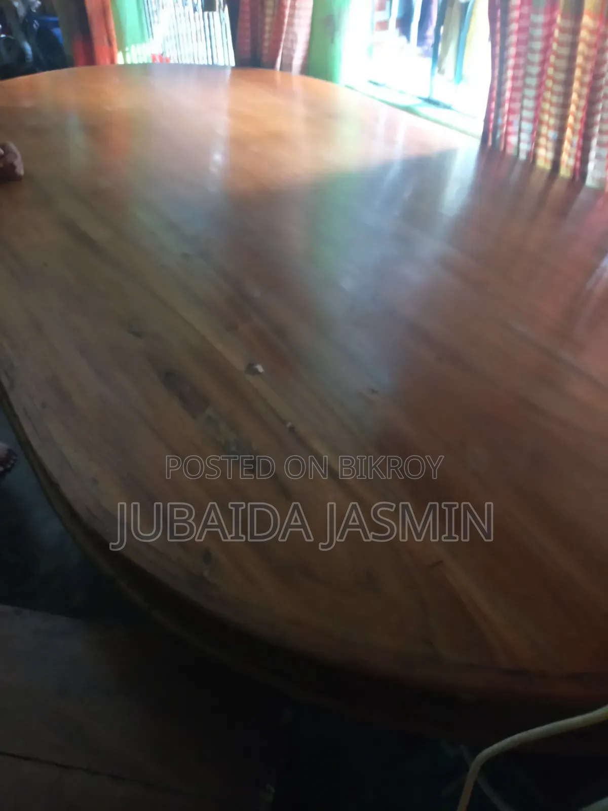 "Used Wooden Dining Table with 4 Chairs for Sale"