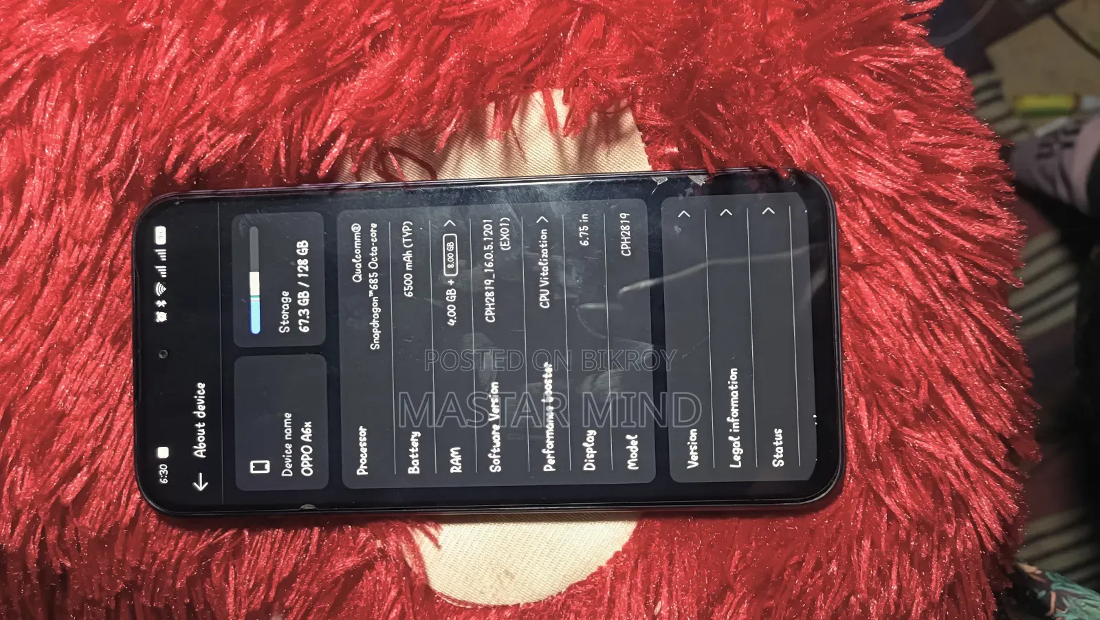 Oppo A6x 128 GB Blue