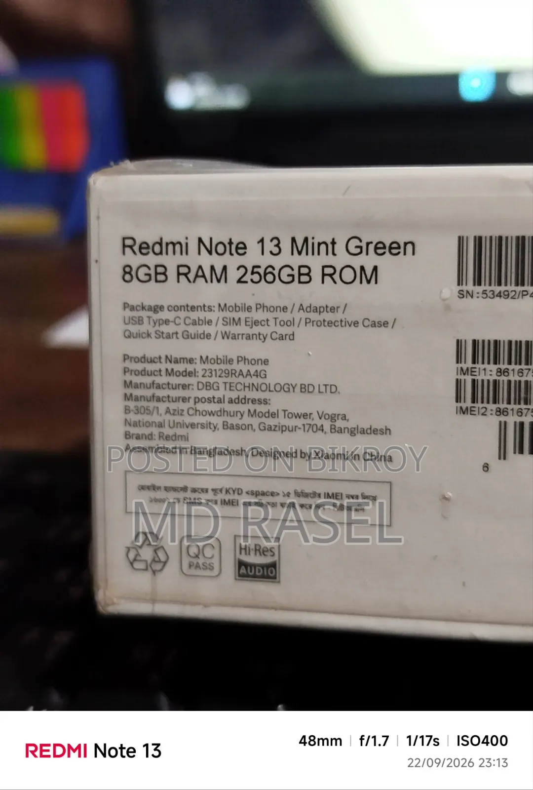 Xiaomi Redmi Note 13 256 GB Green