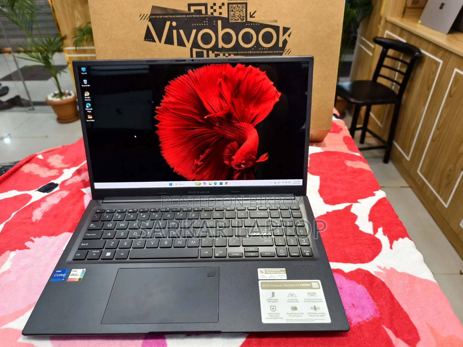 Laptop Asus Vivobook 15X OLED 16GB Intel Core i7 SSD 512GB