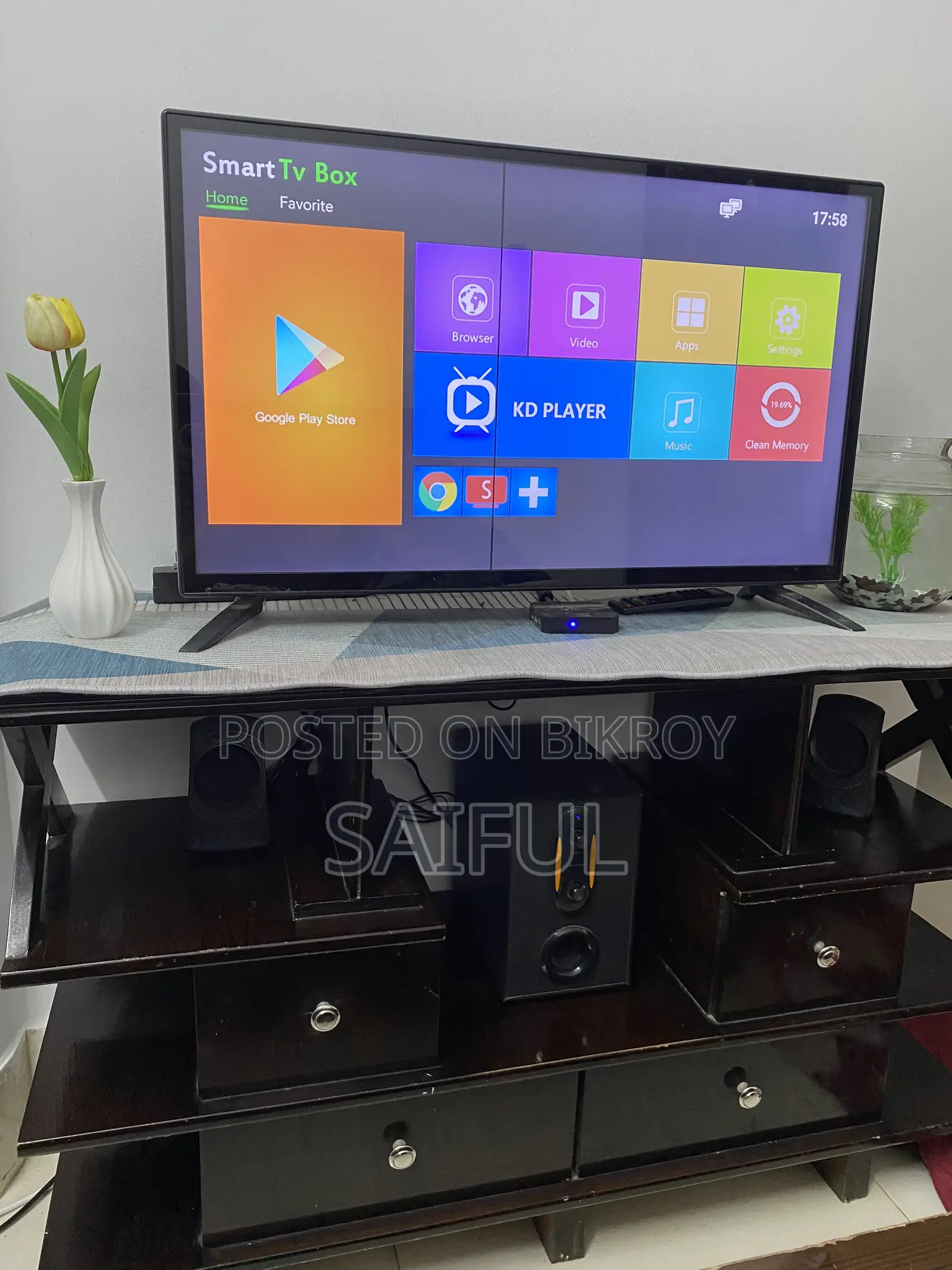 TV Cabinet Table + TV
