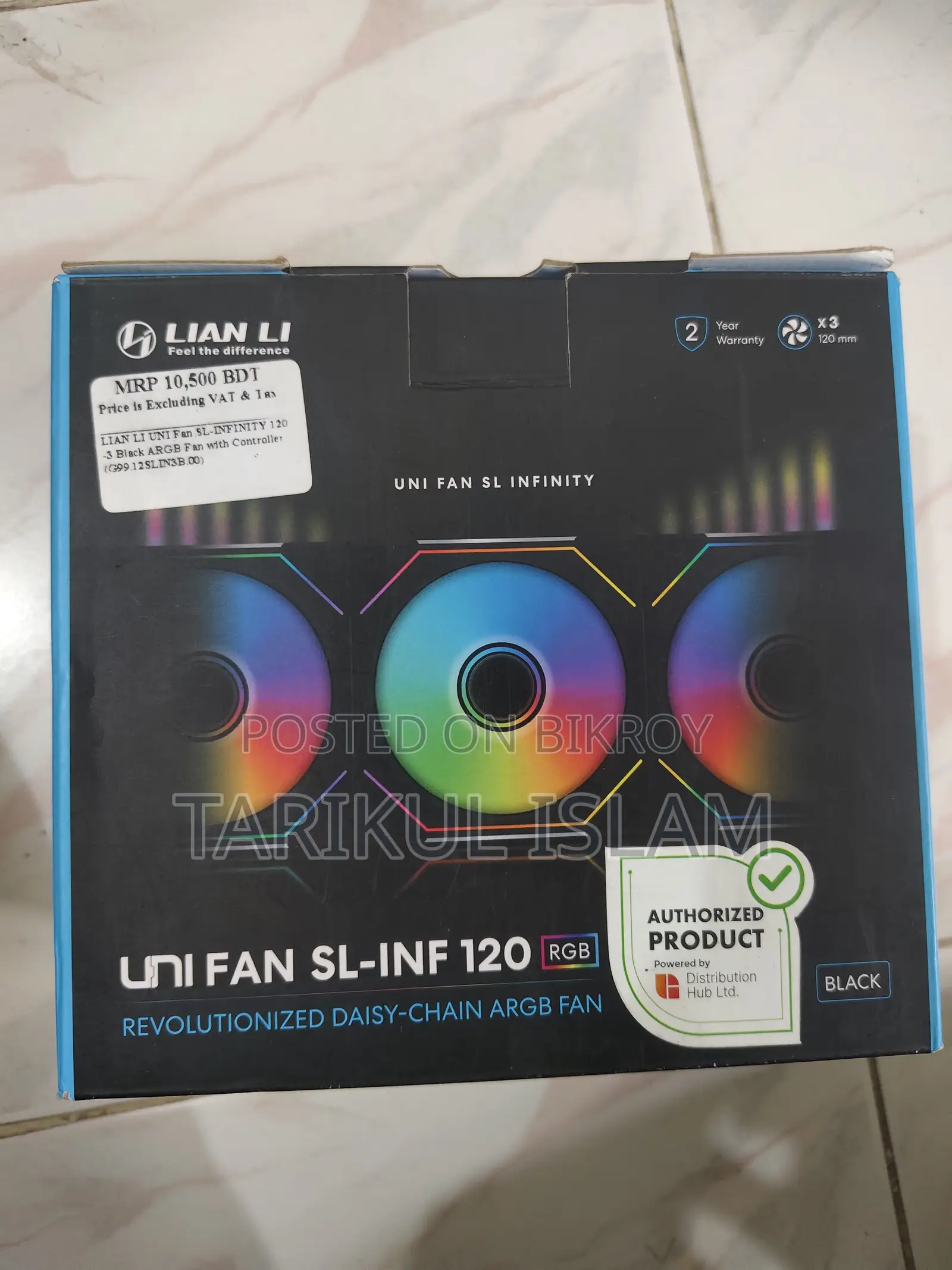 Lian Li Uni Fan SL120-Infinity Reverse + Regular Case Fans
